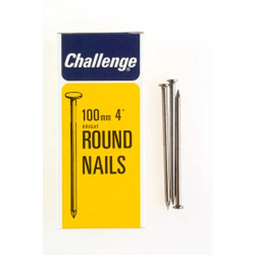 Challenge Round Wire Nails - Bright Steel (Box Pack) 100mm