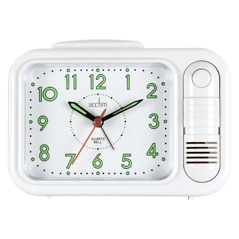 Acctim Sonnet Bell Alarm Clock White