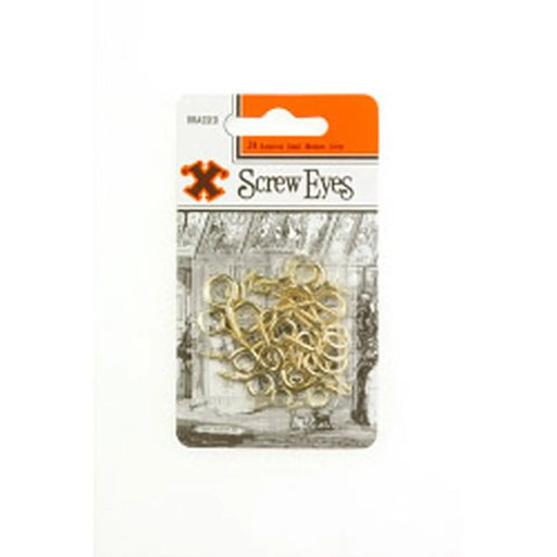 Stax X Screw Eyes - Brass Plated (Blister Pack) Assorted