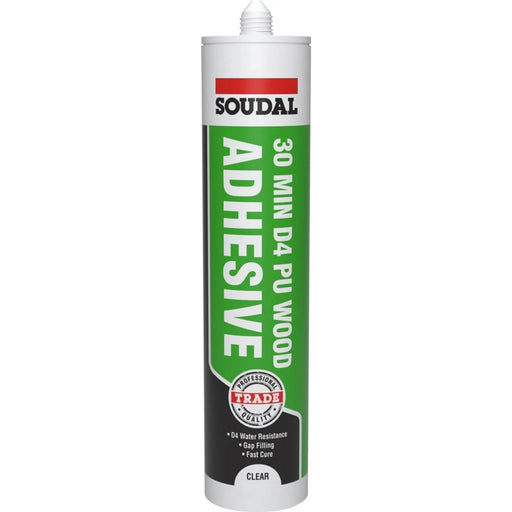 Soudal 30 Minute D4 PU Wood Adhesive Gel Cartridge
