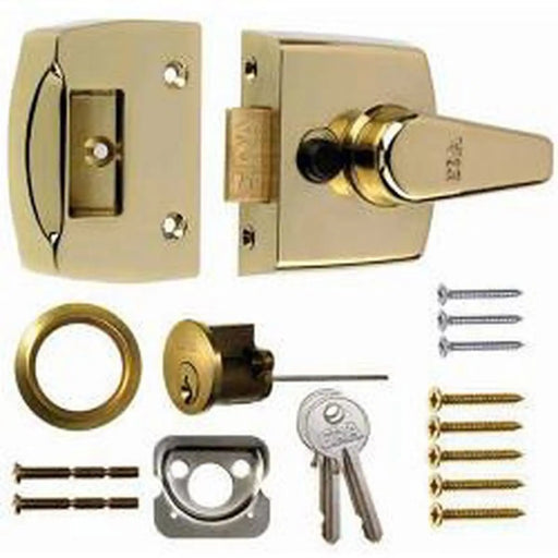 Era Replacement Front Door Lock 40mm Finish: Brass Effect Body - Brass Cylinder