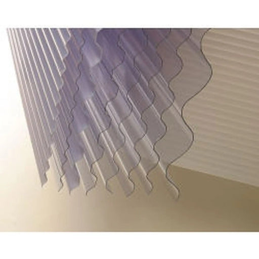 Vistalux Lightweight Clear Corrugated PVC 3" x 30" x 8ft (2440mm)