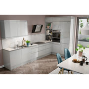 Gower Rapide+ Capri Grey Cooker Hood Unit 600mm