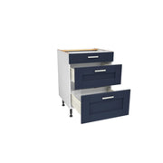 Gower Rapide+ Verona Navy 3 Drawer Base Unit 600mm