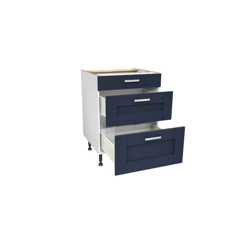 Gower Rapide+ Verona Navy 3 Drawer Base Unit 600mm