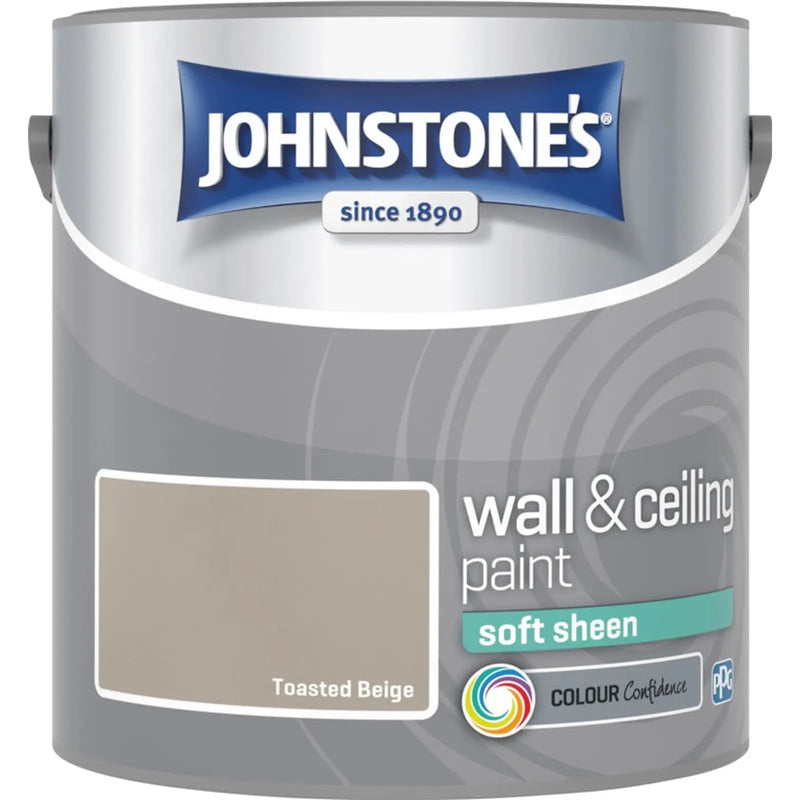Johnstone's Wall & Ceiling Soft Sheen 2.5L Toasted Beige