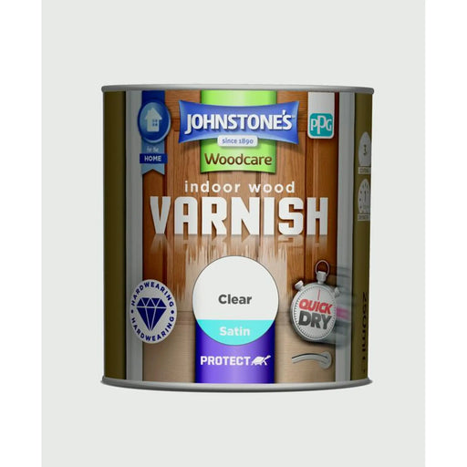 Johnstone's Indoor Wood Varnish - Clear Satin 250ml