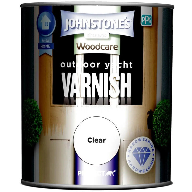 Johnstone's Outdoor Yacht Varnish Gloss 750ml Clear Gloss