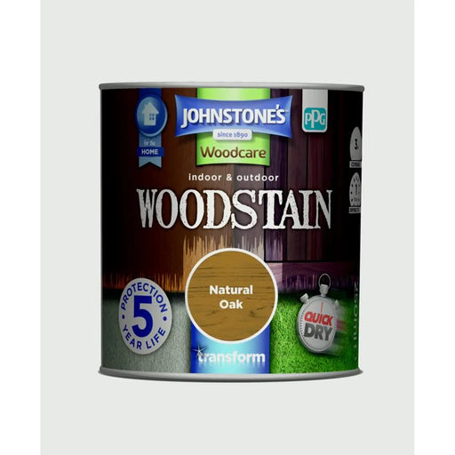 Johnstone's Indoor & Outdoor Woodstain 250ml Natural Oak