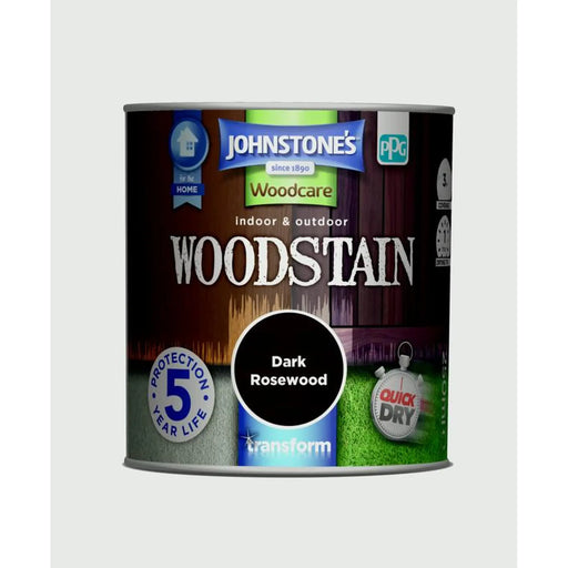 Johnstone's Indoor & Outdoor Woodstain 250ml Dark Rosewood