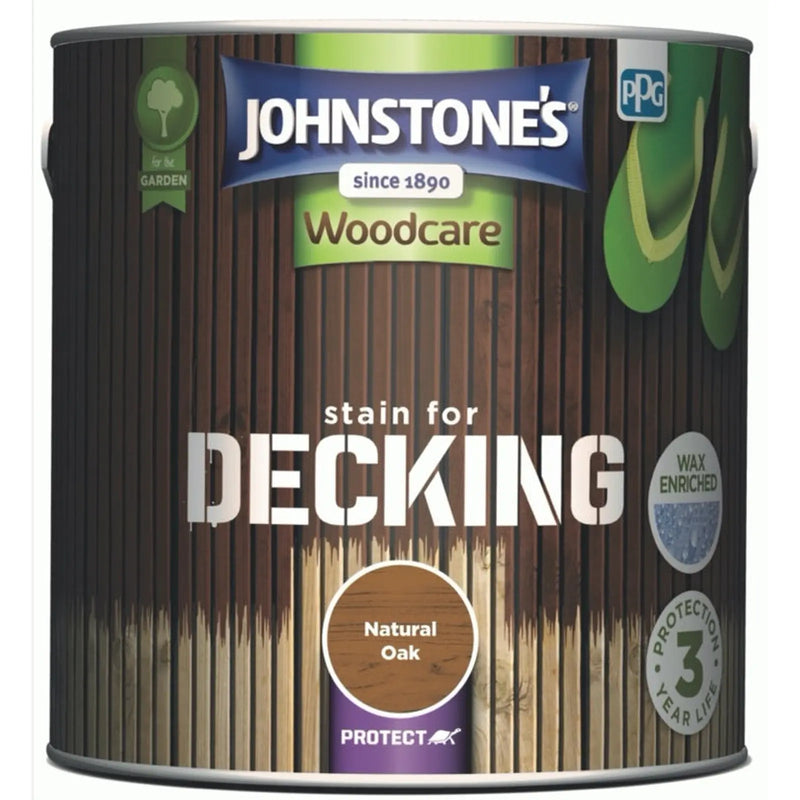 Johnstone's Decking Stain 2.5L Natural Oak