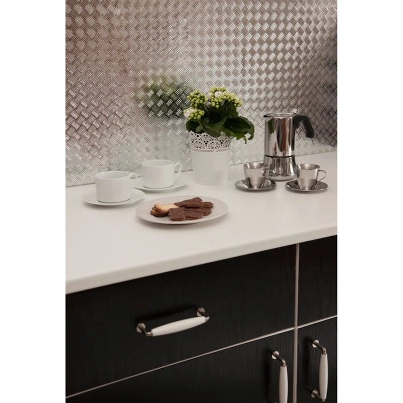 d-c-fix® Self Adhesive Film - Chequer Plate 67.5cm x 1.5m
