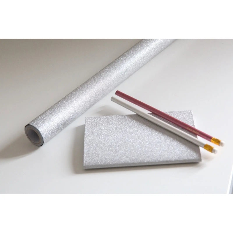 d-c-fix® Self Adhesive Film - Glitter Silver 45cm x 1.5m