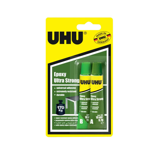 UHU Epoxy Ultra Strong 2 x 10ml Blister Pack