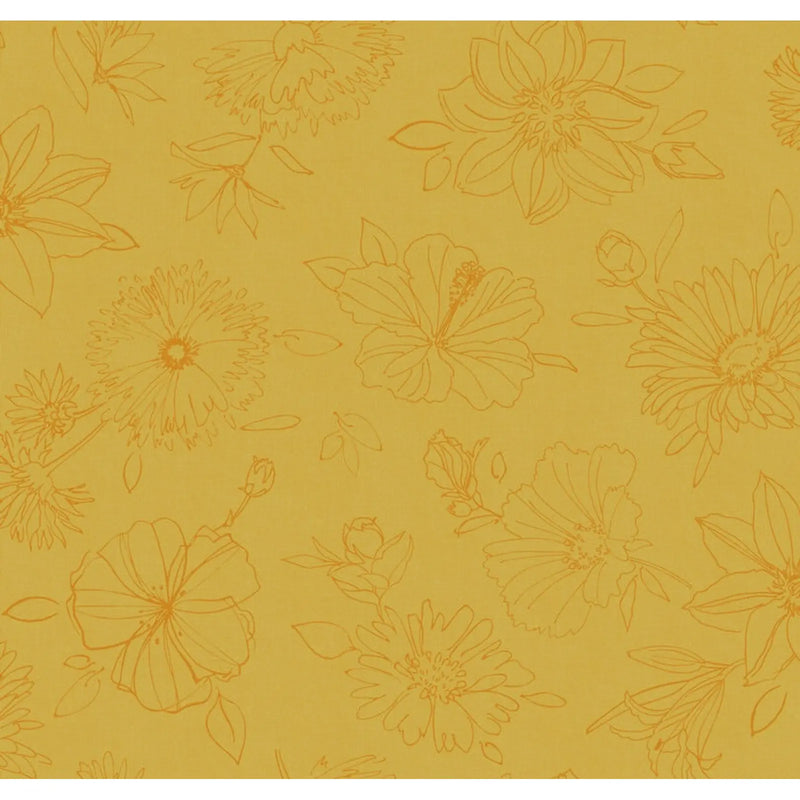 d-c-fix® Manhattan Tablecloth - Palmas Yellow 20m Roll x 140cm