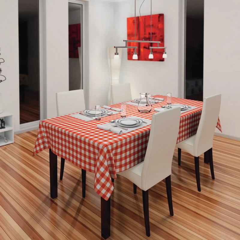 d-c-fix® Manhattan Tablecloth - Avanti Red & White 20m Roll x 140cm
