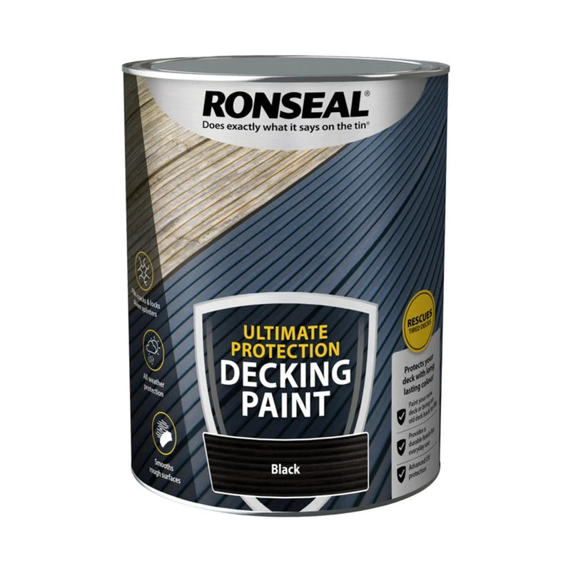 Ronseal Ultimate Protection Decking Paint 5L Black