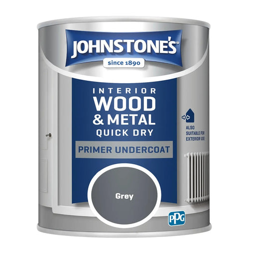 Johnstone's Quick Dry Primer Undercoat 750ml Grey