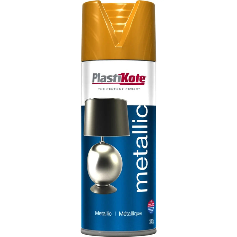 PlastiKote Metallic Paint Aerosol 400ml Brass