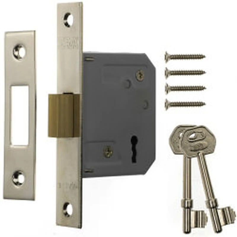 Era 3 Lever Mortice Deadlock 63mm Finish: Chrome Effect