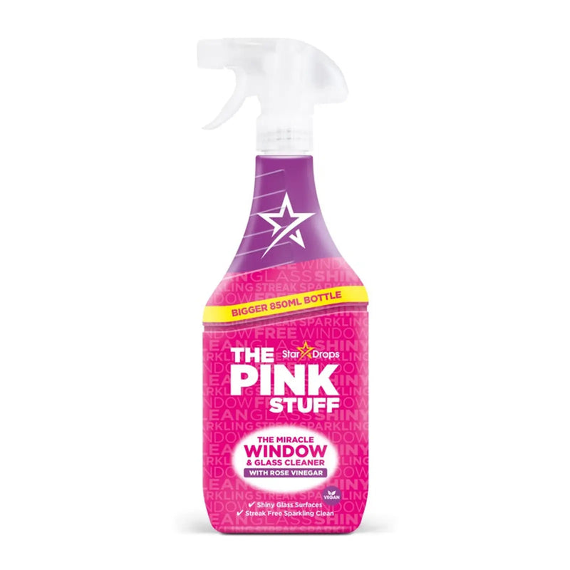 Pink Stuff Window Rose Vinegar 850ml Trigger Spray