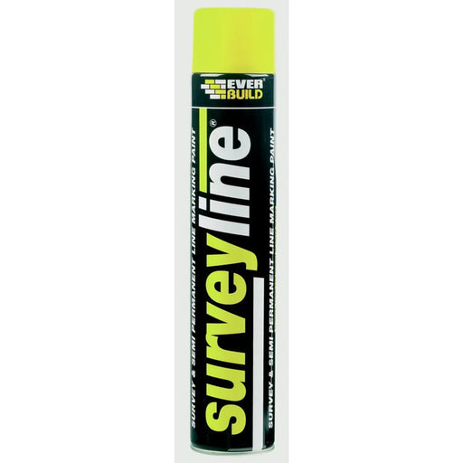 Everbuild Surveyline Paint 700ml Yellow
