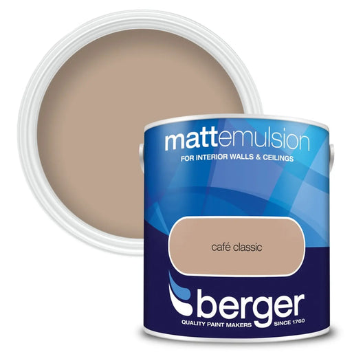 Berger Matt Emulsion 2.5L Cafe Classic