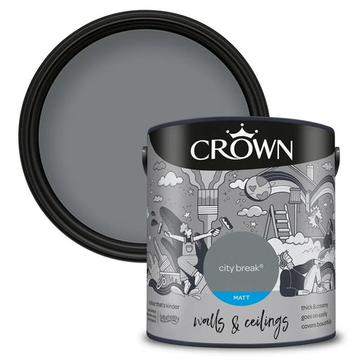 Crown Walls & Ceilings Matt 2.5L City Break