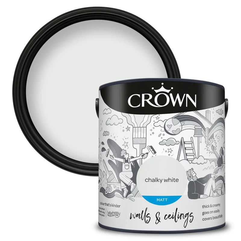 Crown Walls & Ceilings Matt 2.5L Chalky White