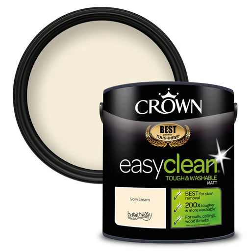 Crown Easyclean Matt Emulsion 2.5L vory Cream