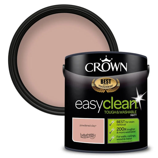 Crown Easyclean Matt Emulsion 2.5L Powdered Clay