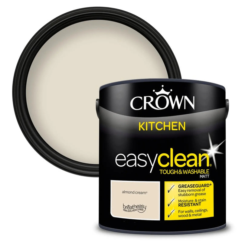 Crown Easyclean Kitchen Matt 2.5L Almond Cream