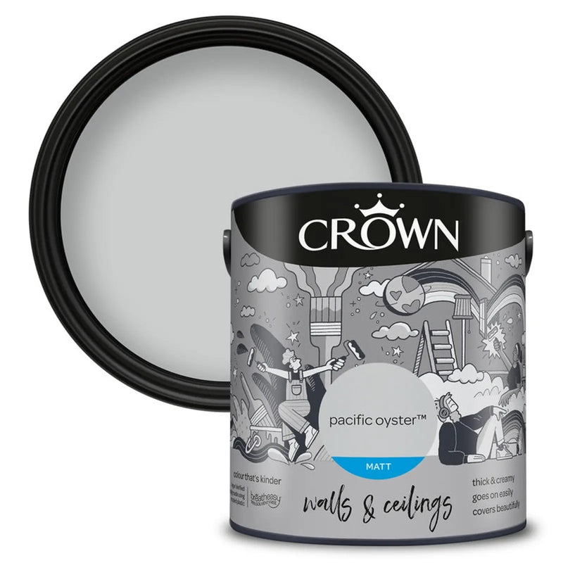 Crown Walls & Ceilings Matt 2.5L Pacific Oyster