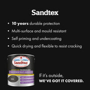 Sandtex 10 Year Exterior Multi Surface Satin 2.5L Black