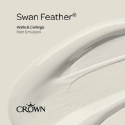 Crown Walls & Ceilings Matt 2.5L Swan Feather