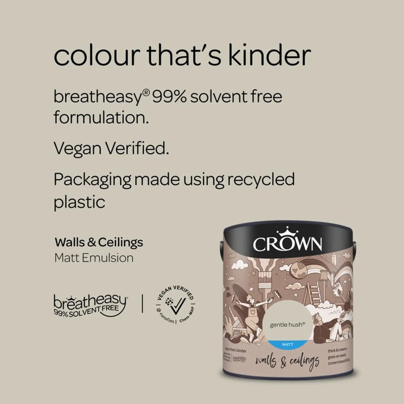 Crown Walls & Ceilings Matt 2.5L Gentle Hush
