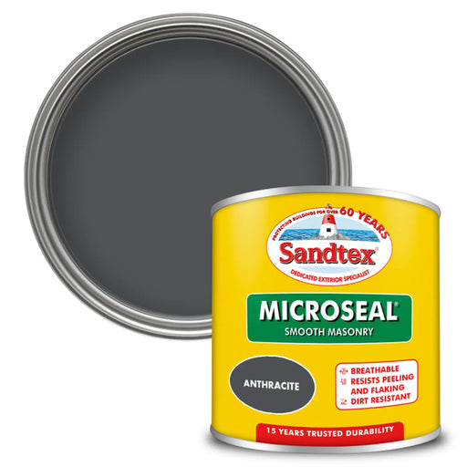 Sandtex Smooth Masonry Paint 150ml Anthracite