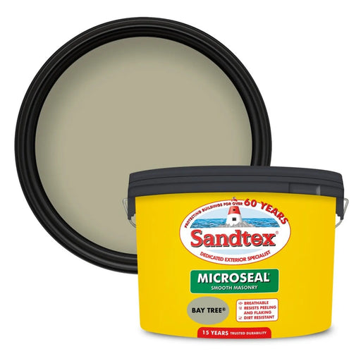 Sandtex Smooth Masonry Paint 10L Bay Tree