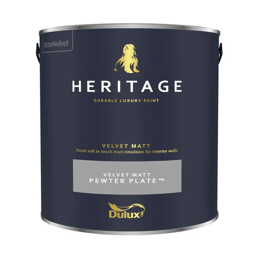 Dulux Heritage Matt 2.5L Pewter Plate