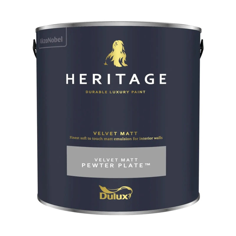 Dulux Heritage Matt 2.5L Pewter Plate