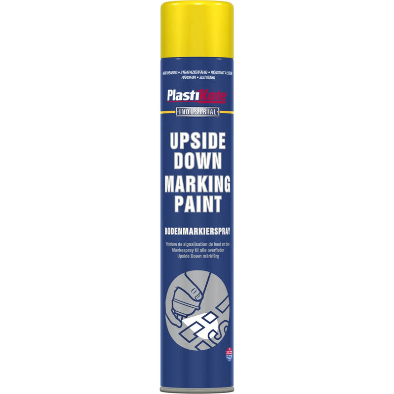PlastiKote Upside Down Marking Paint 750ml Yellow