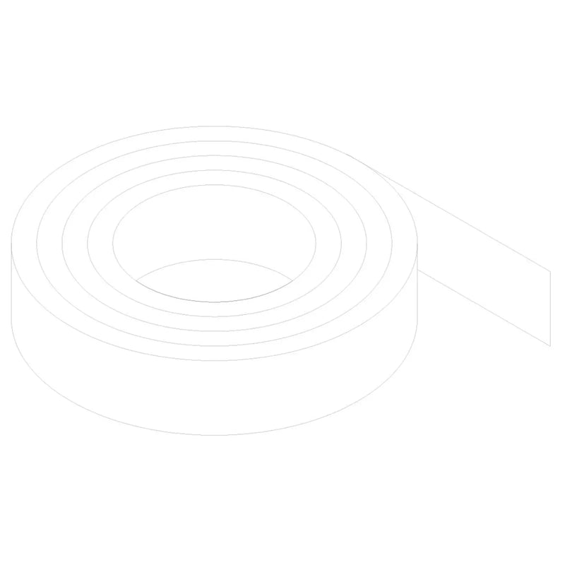Gower Rapide+ Edging Tape White Gloss 10m x 16mm