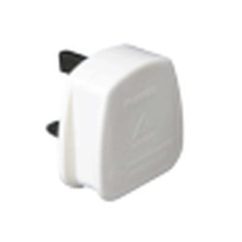 Securlec 3 Pin BS Plug White 13Amp 250V Display Box
