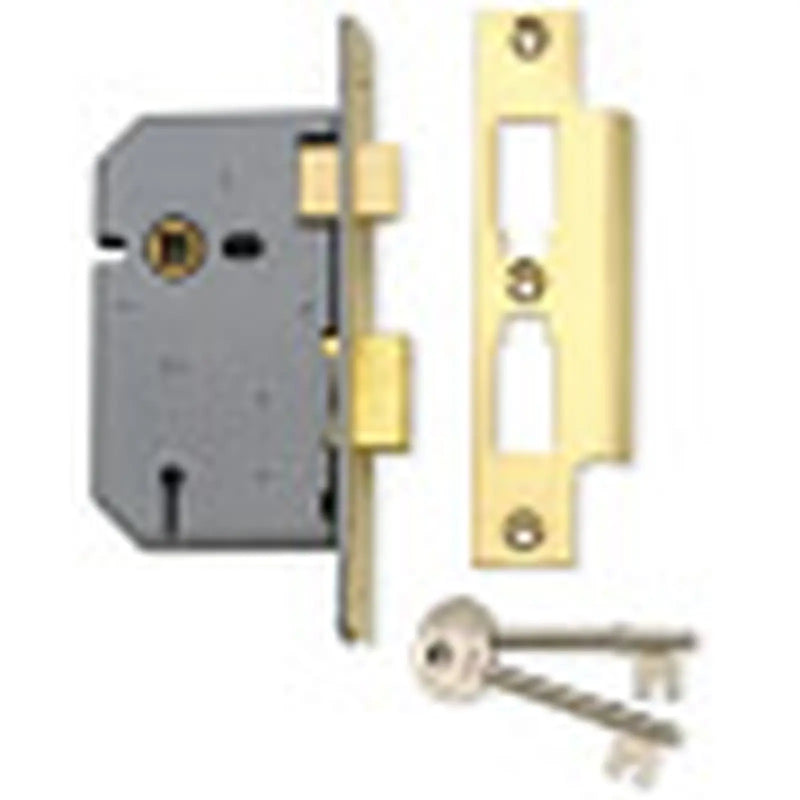 Union 3 Lever Mortice Sashlock Satin Chrome Finish 3"