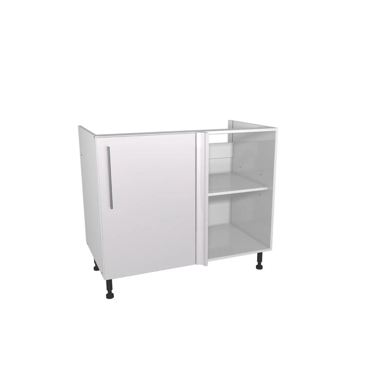 Gower Rapide+ Paris White Corner Base Unit 1000mm