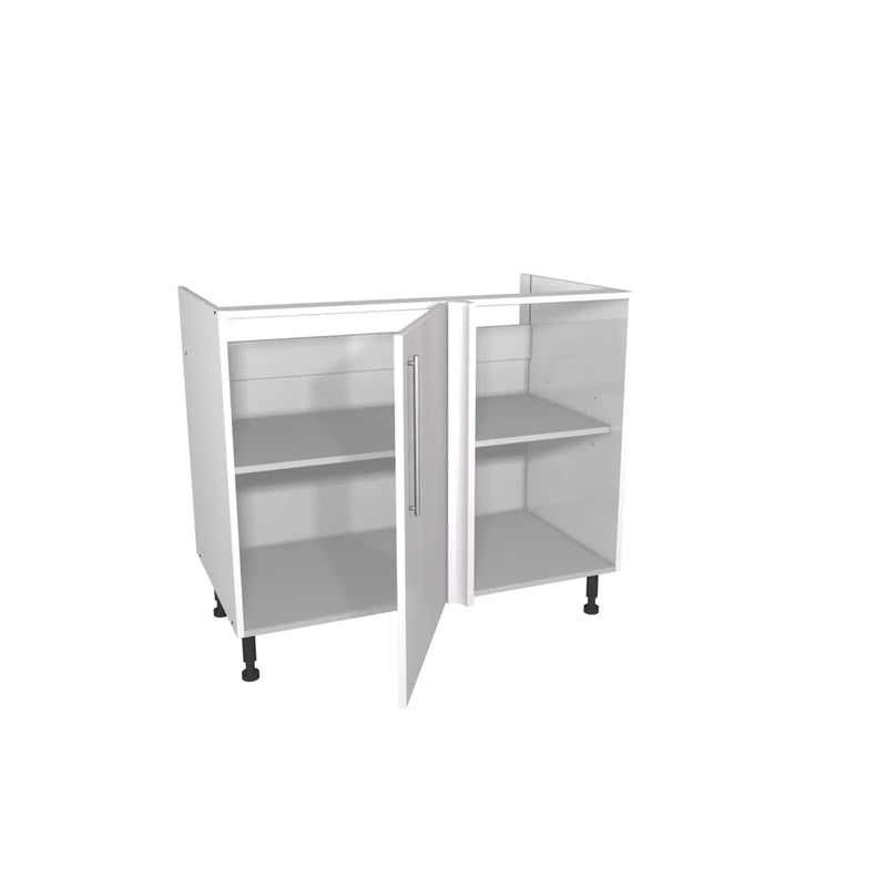 Gower Rapide+ Paris White Corner Base Unit 1000mm