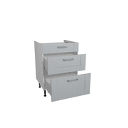 Gower Rapide+ Verona Grey 3 Drawer Unit 600mm