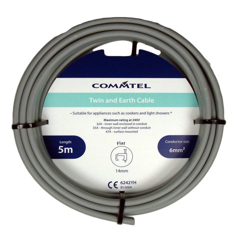 PX Basec 2 Core Grey Cable 50m x 1mm