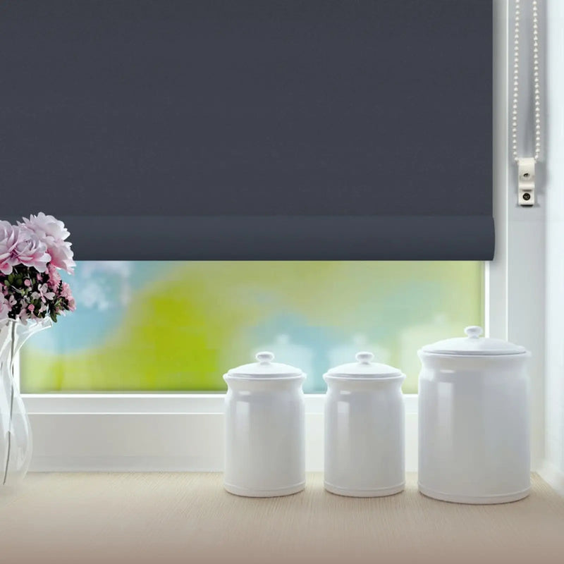 RENAISSANCE Classic Roller Blind Slate Grey 120cm