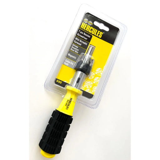 Hercules Ratchet Screwdrivers (7 Piece) Flat:4,5,6mm;Pozi:No.1,2,3
